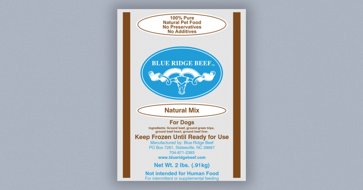 blue ridge beef pet food recall zz 250204 2ed962