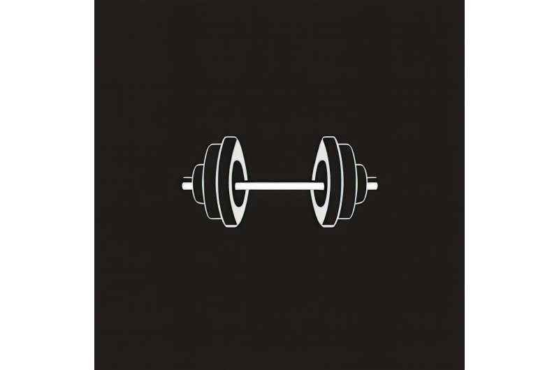 cartoon barbell
