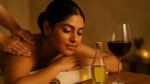 vinotherapy is multisensory restorative ritual that helps with skin health 182906360