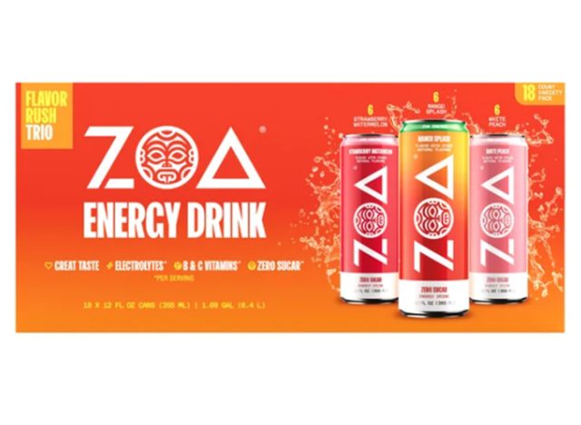 zoe energy drink variety