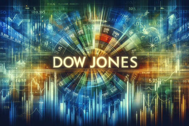 DALLC2B7E 2024 03 06 14.31.55 Create an engaging image featuring the text Dow Jones prominently displayed in the center 1 5