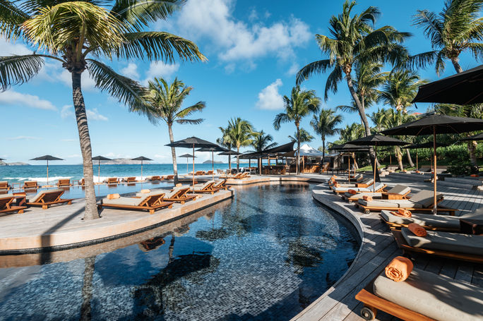 The pool at Hotel Christopher St. Barth Saint Bart