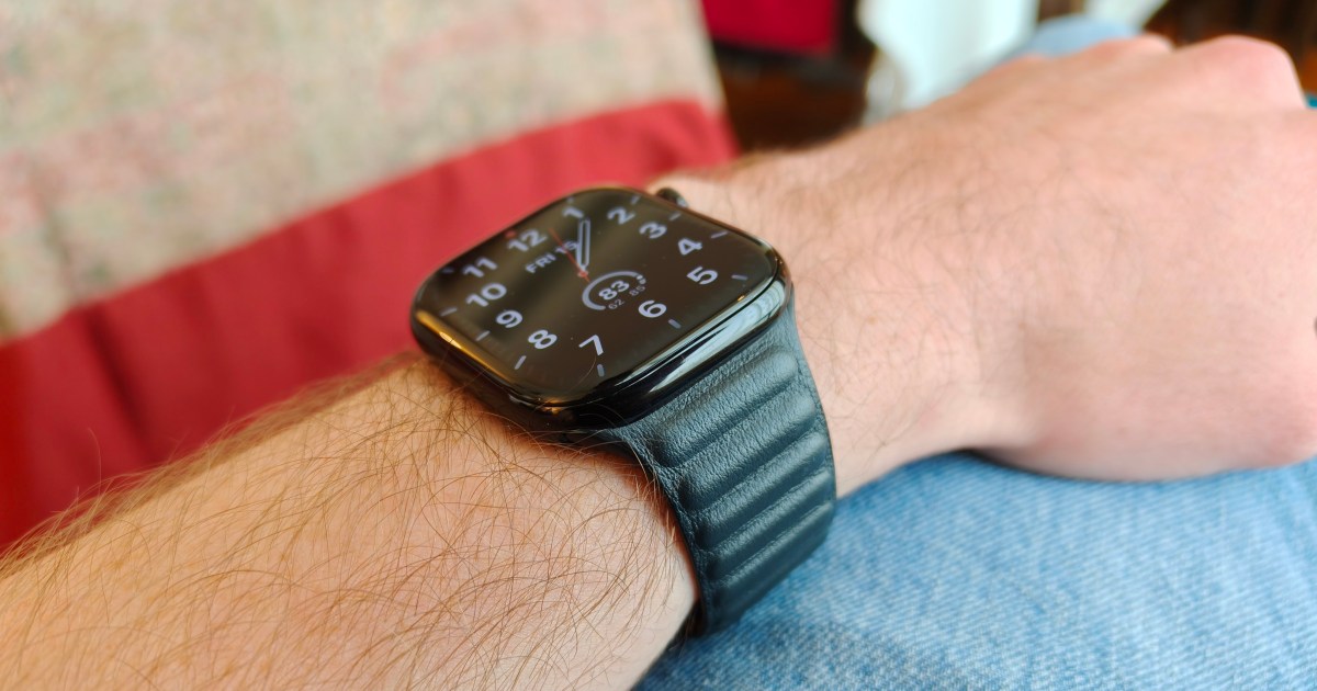 apple watch series 10 leather band wrist