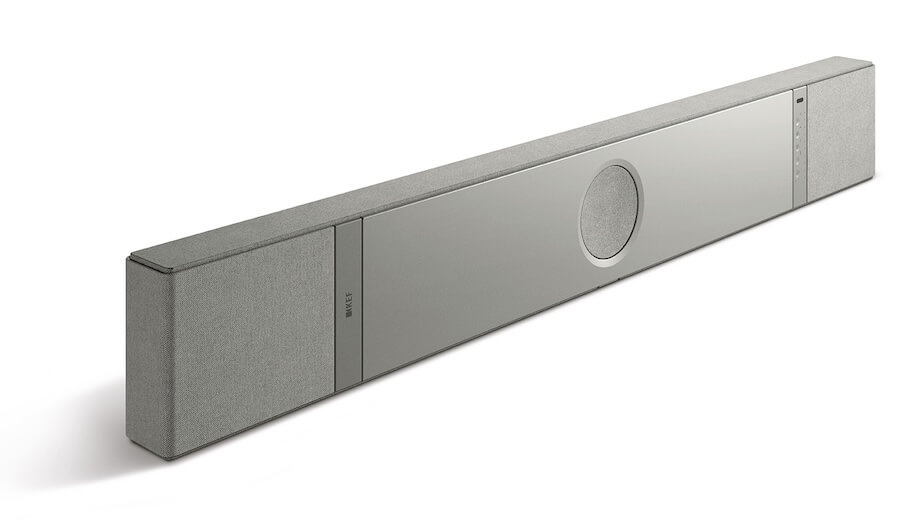 kef xio silvergrey upright perspective