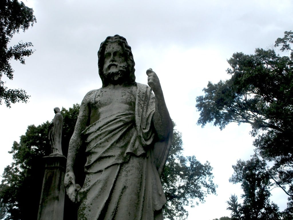 pythagoras greek philosopher grave statue credit brechtbug flickr cc by nc nd 2.0
