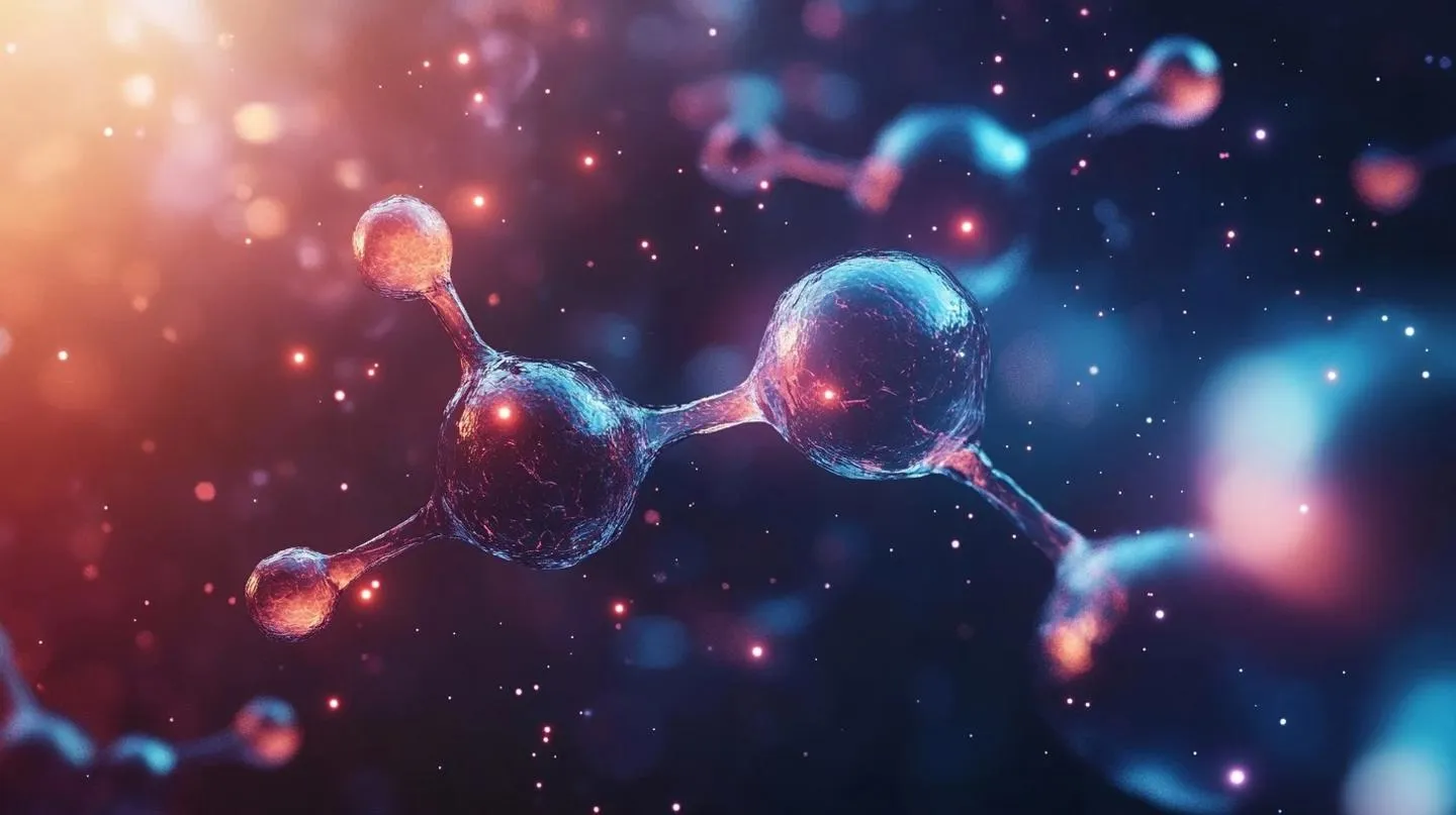 stockcake molecular structure illustration