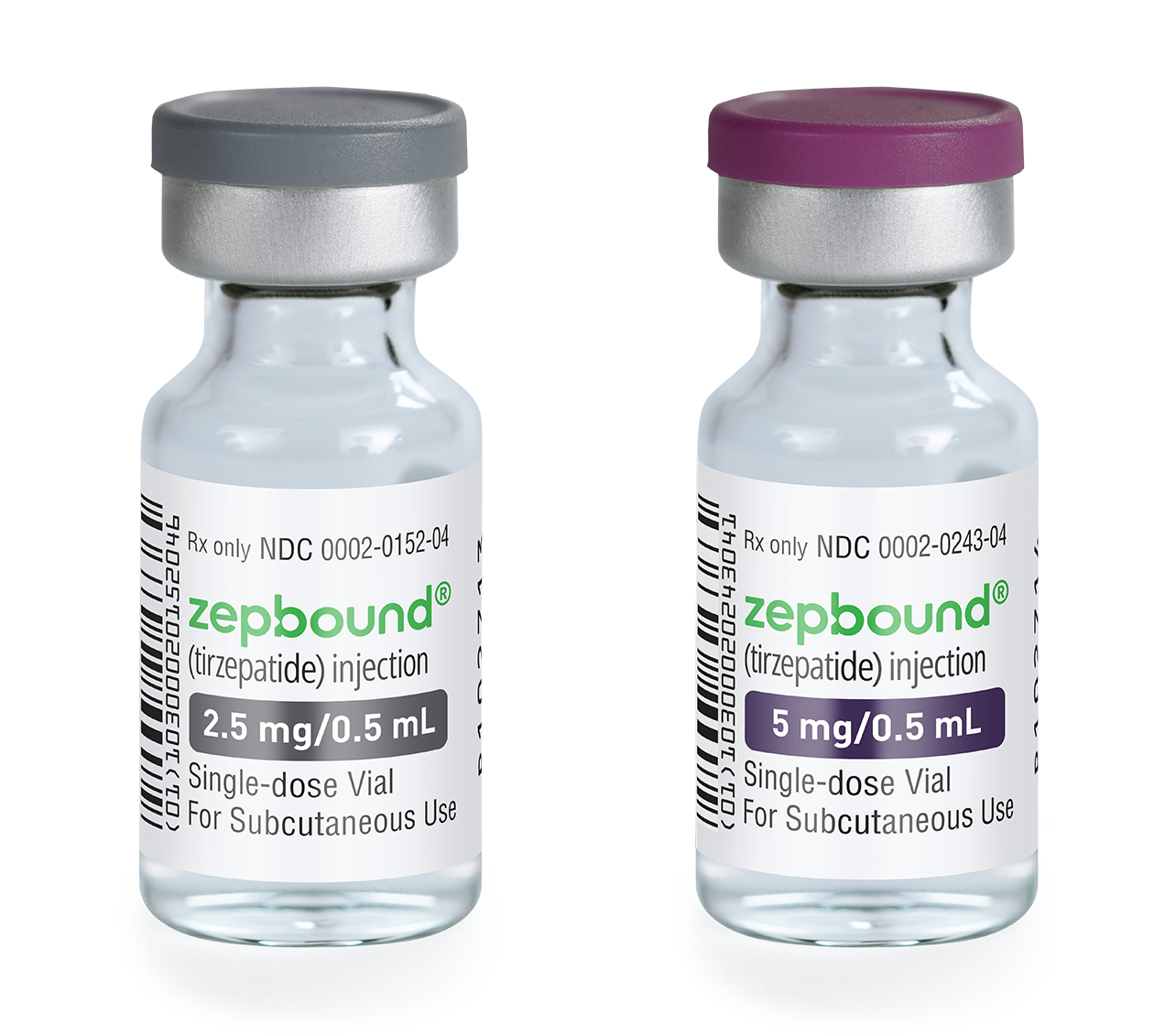zepbound 2.5mg and 5mg vials eli lilly