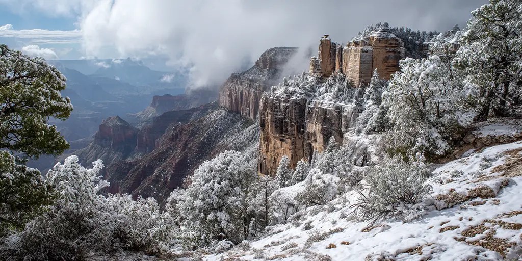 charlesrotter a snowy landcape of the north rim of the grand cmidjourney