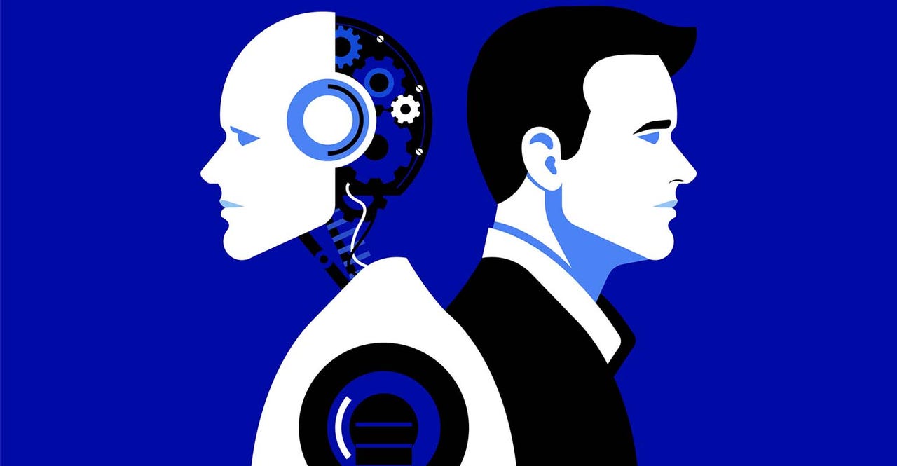 robot businessman ai
