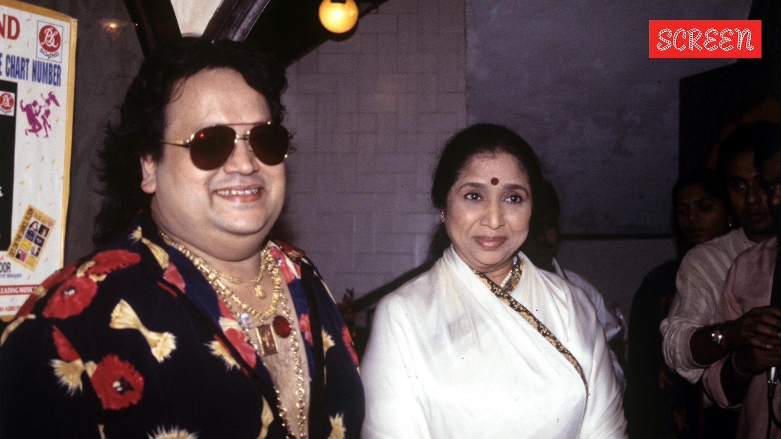 Asha Bholse and Bappi Lahiri