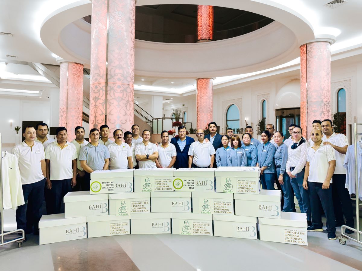 Bahi Recycles 1300 kg of End of Life Linens and Uniforms1 1