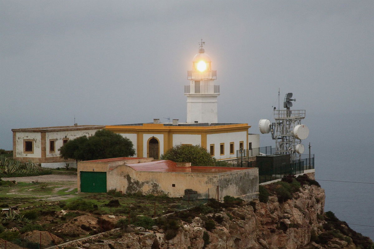 Lighthouse above Carboneras harbor 6394585975