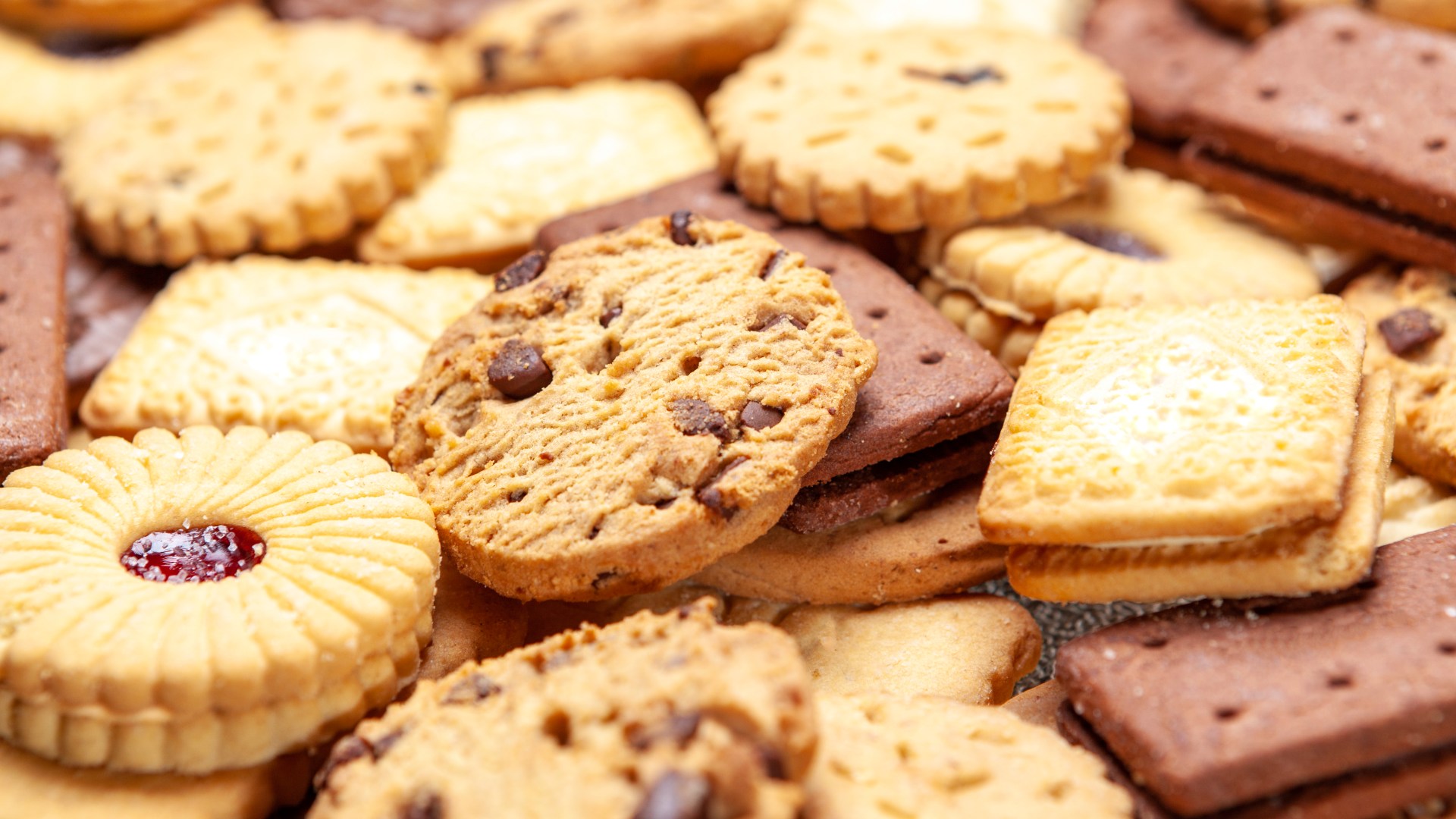 assorted selection tea biscuits chocolate 1007299815