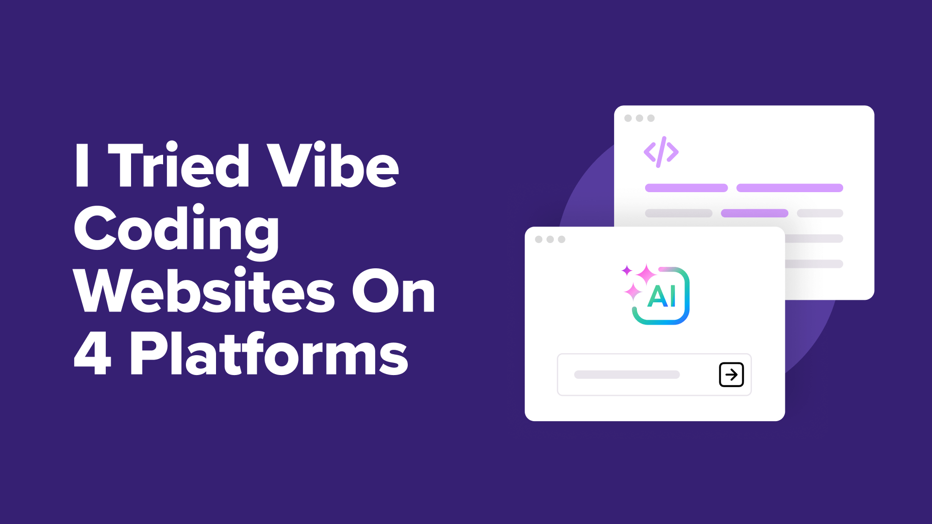 i tried vibe coding websites on 4 platforms og