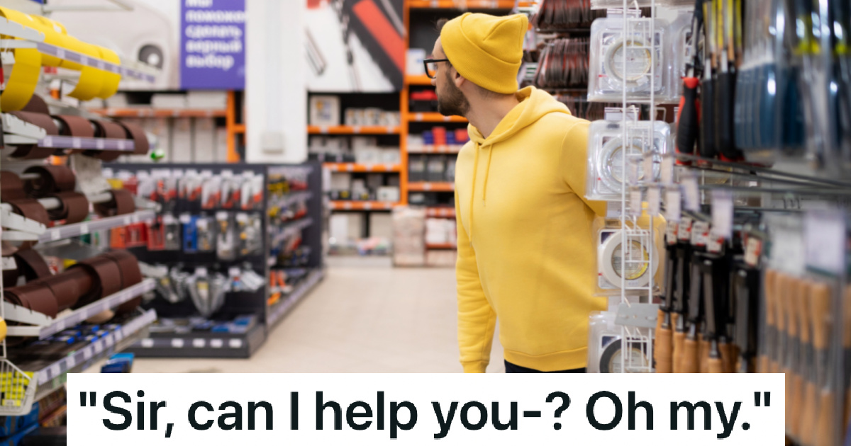 wild gesturing customer