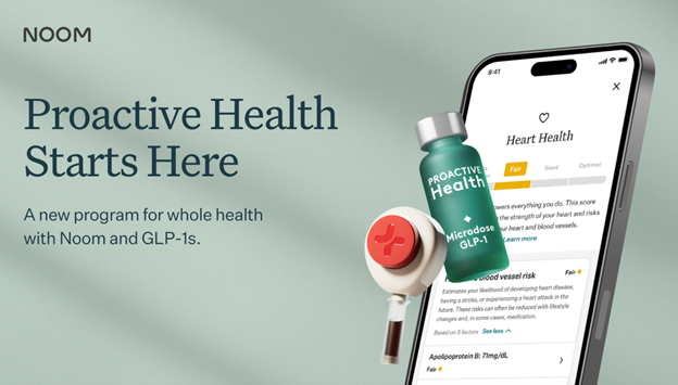 Noom Enters Longevity Health Space with Proactive Health Microdose GLP-1Rx Program Designed to Help Millions Address the Biomarkers Most Linked to Future Disease - Yahoo Finance 5 1923b3e28ea3f8401b563503c8f32341