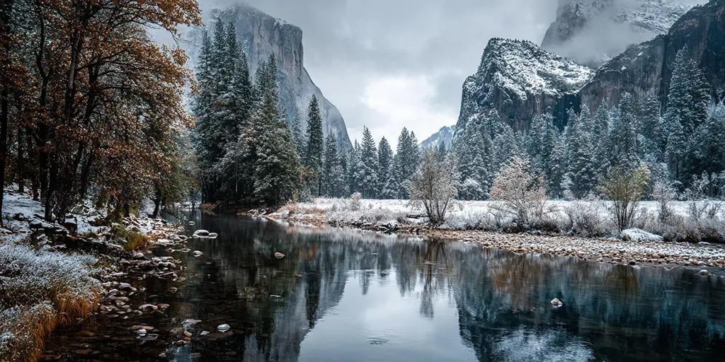 charlesrotter misty yosemite valley with a fresh snowfall midjourney3cd6a5