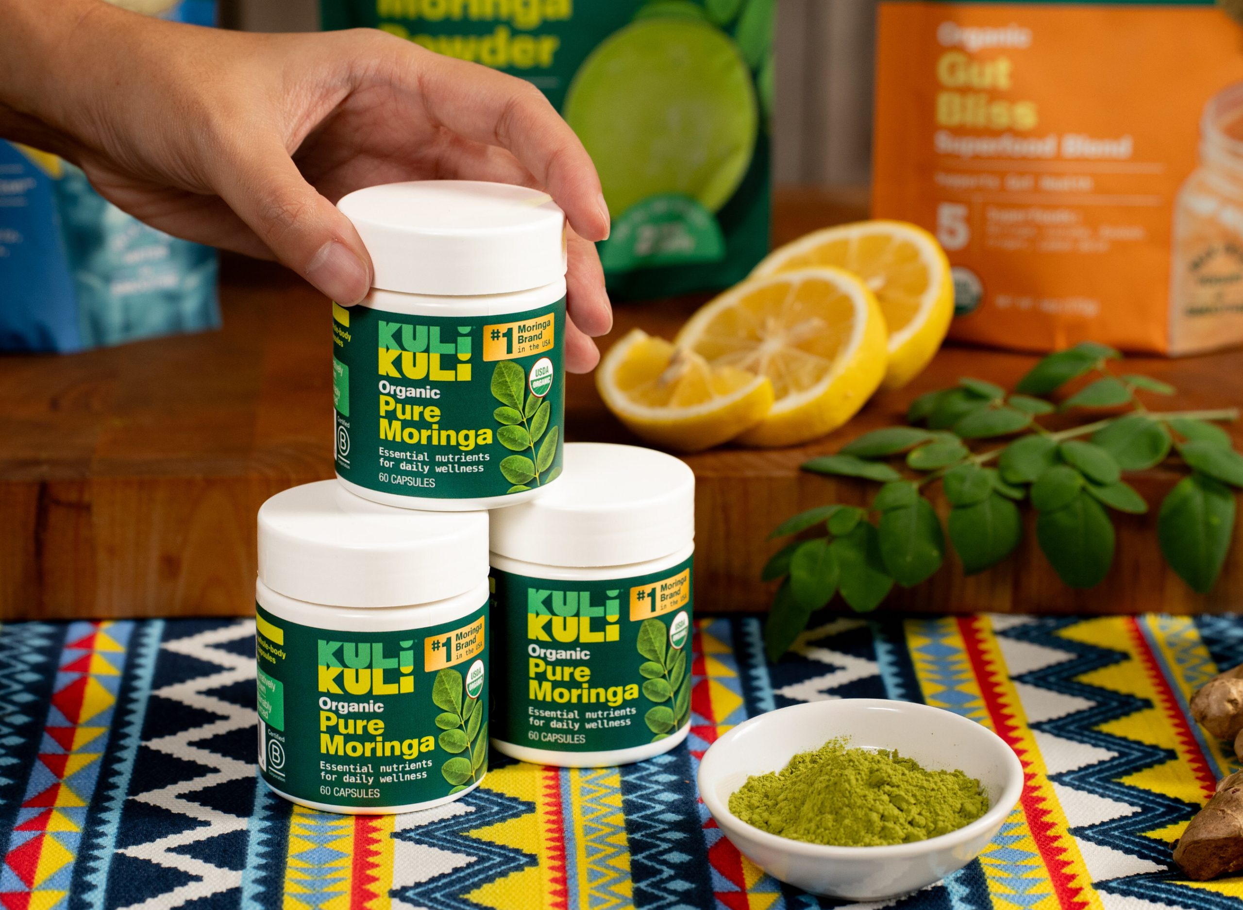 KULI KULI FOODS Moringa Powder Capsules scaled