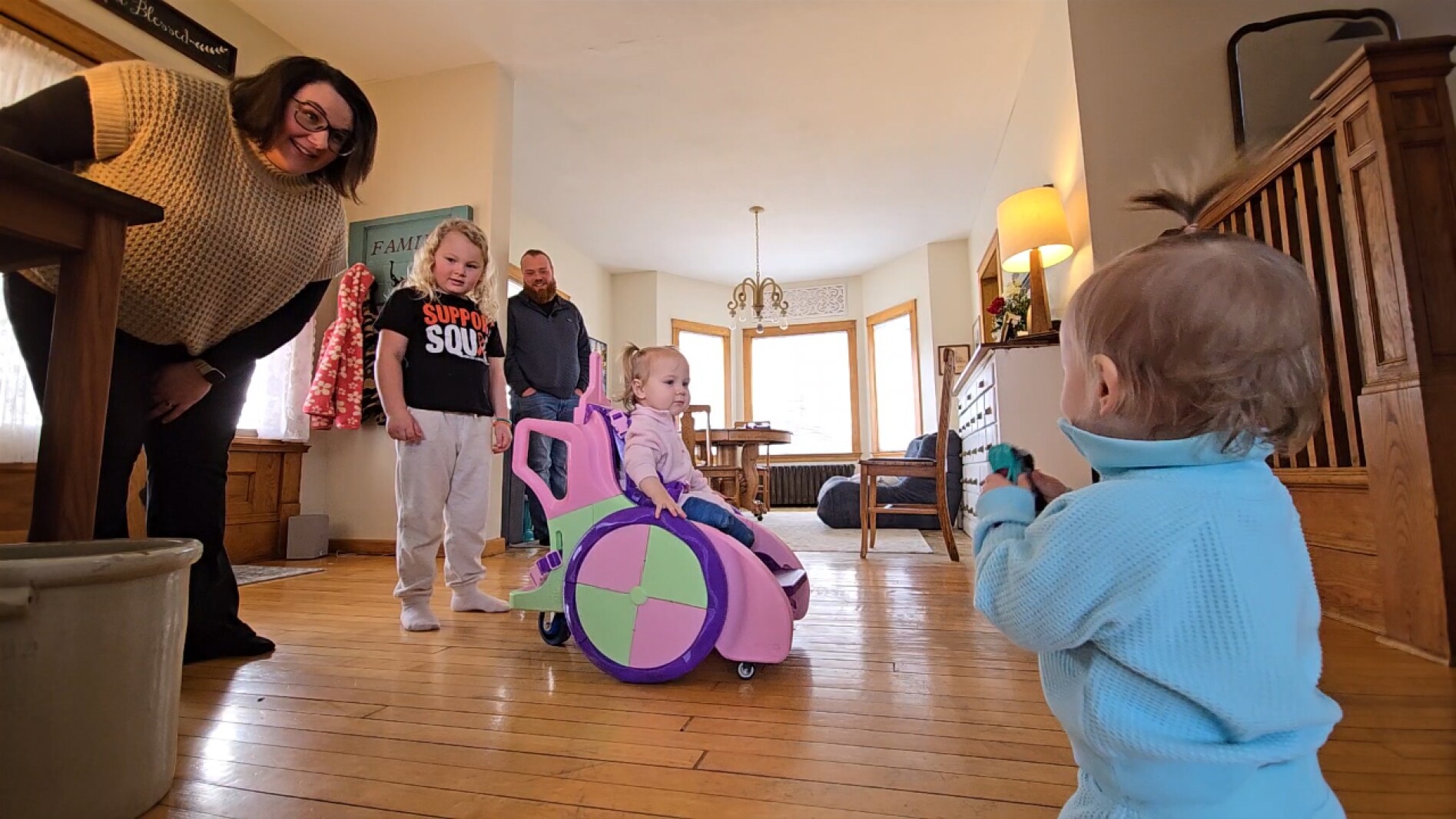 Surrounded by good people: 1-year-old receives 3D printed wheelchair following amputations 1 90 8
