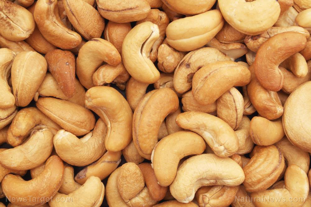 Cashew Fall Background Snack Appetizer Brown Close