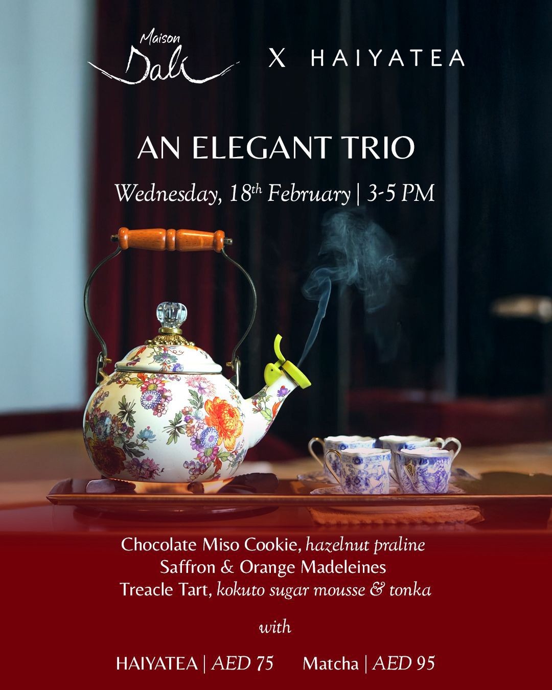 Maison Dali and HAIYATEA Join Forces for a One-Off Afternoon Tea in Dubai 5 MAISON DALI X HAIYATEA