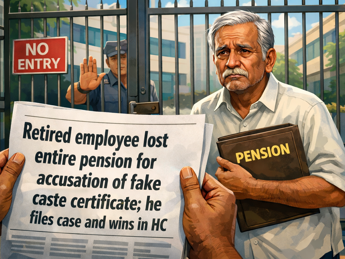 accused of bogus caste certificate retiree gets pension back as hc flags flawed probe