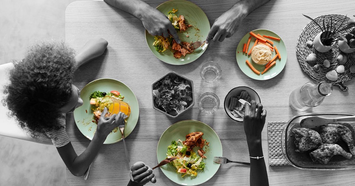 Heart health: Fasting for 12+ hours overnight may lower blood pressure - Medical News Today 2 family dinner 1200 628 facebook