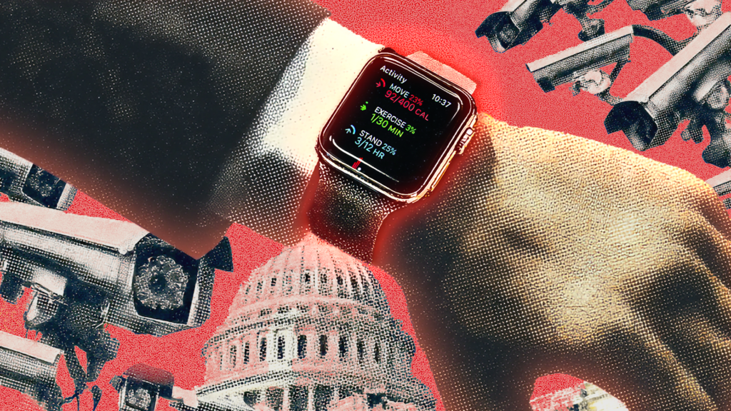 The Feds Are Investing in Wearable Health Trackers. That Could Put Your Private Data at Risk. - Reason Magazine 1 SmartWatch Surveillance 3 17 1024x576 1