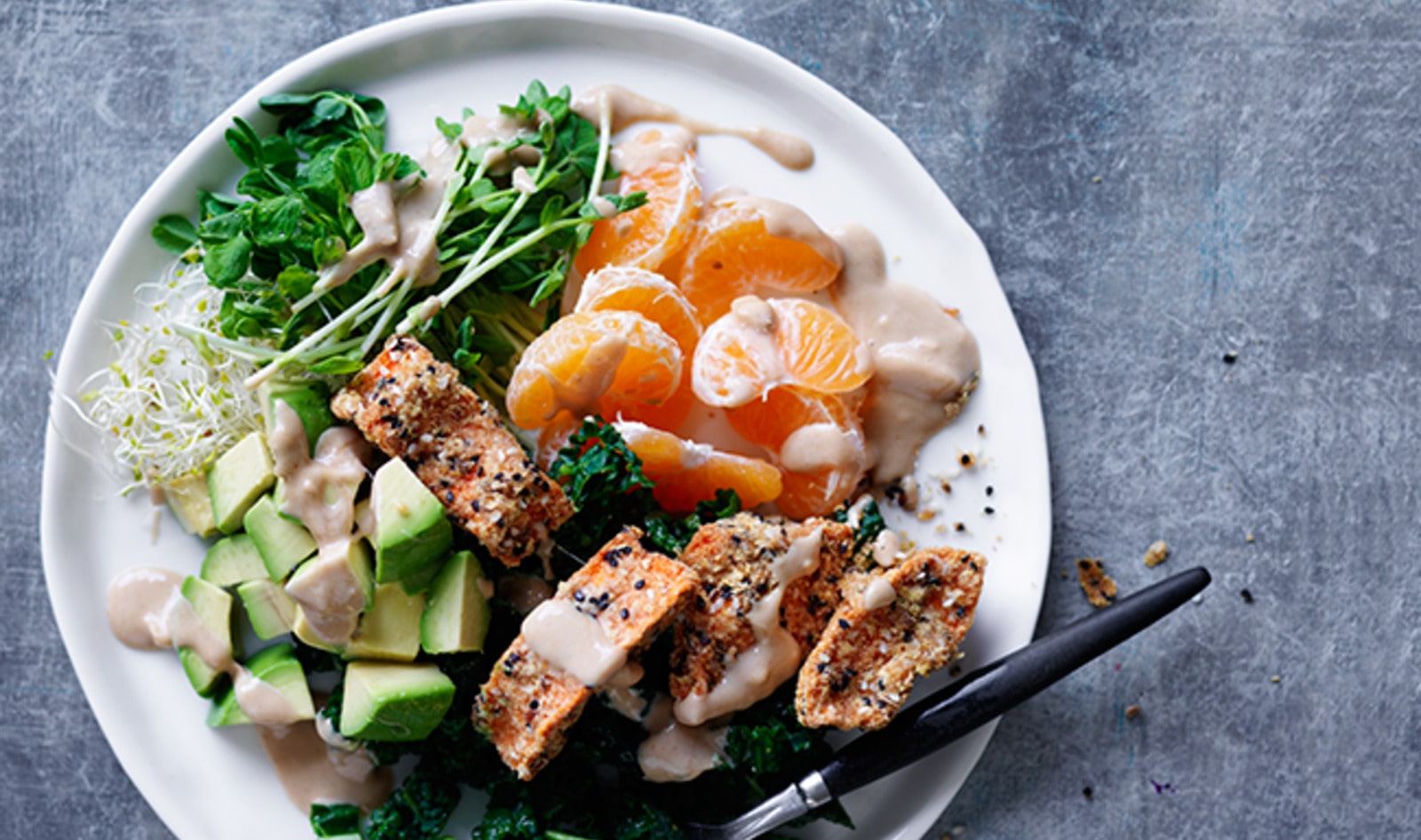 VegNews.PapayaSalmonSalad.TheNakedVegan.MurdochBooks