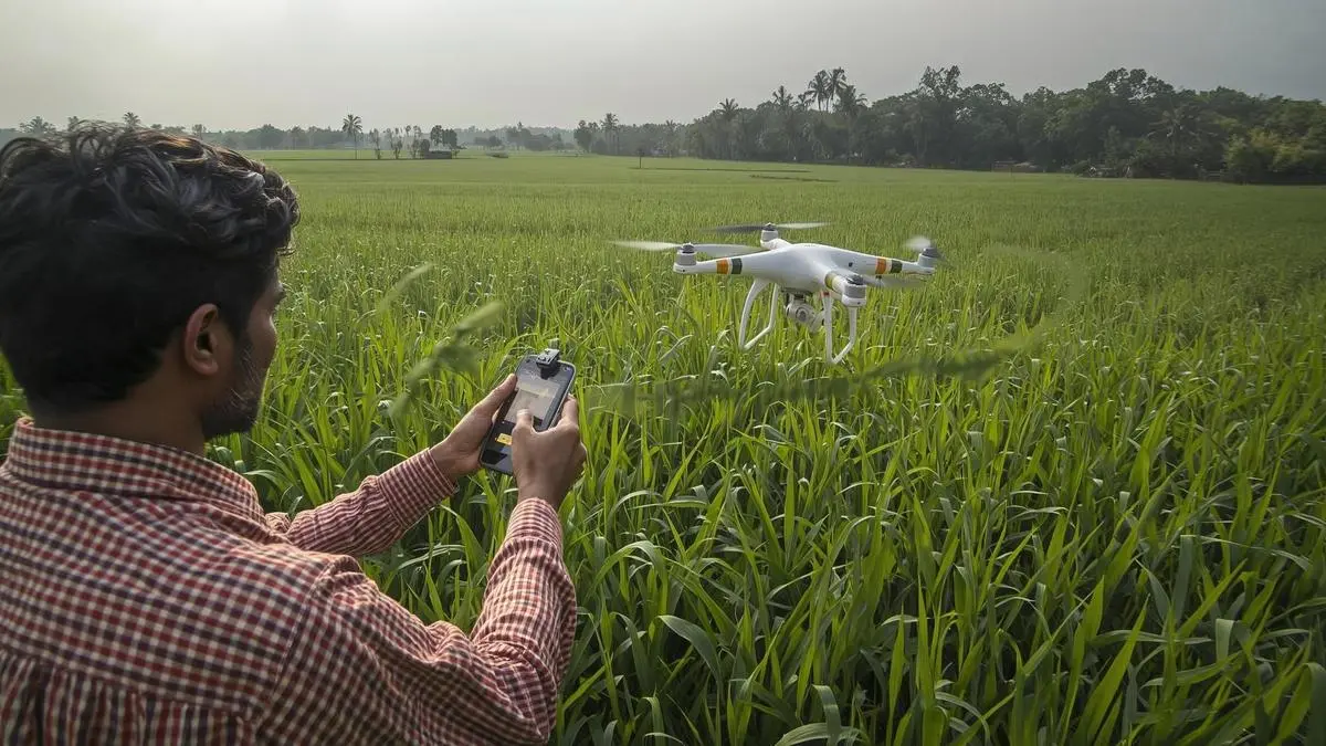How AI adoption is reshaping Indias agri sector: Risks, opportunities & advisory imperatives 1 agriculture20Indian20farmer20drone