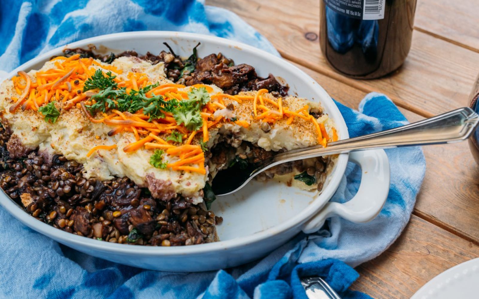 mushroom lentil shepherds pie 1