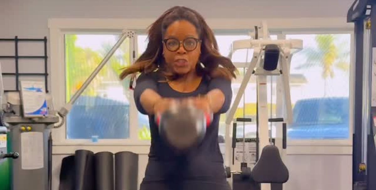 At 72, Oprah swears by this specific move for full-body strength heres why its so effective - Womens Health 1 oprah kettlebell swings n 69a579d262626