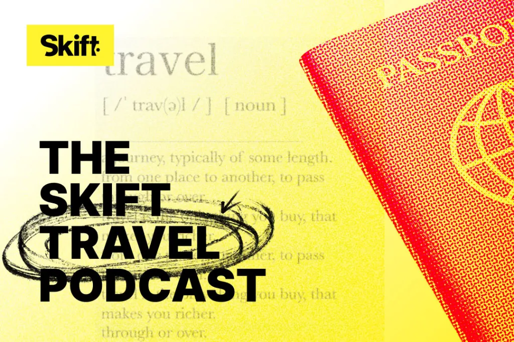 1200x 800px the Skift travel podcast cover