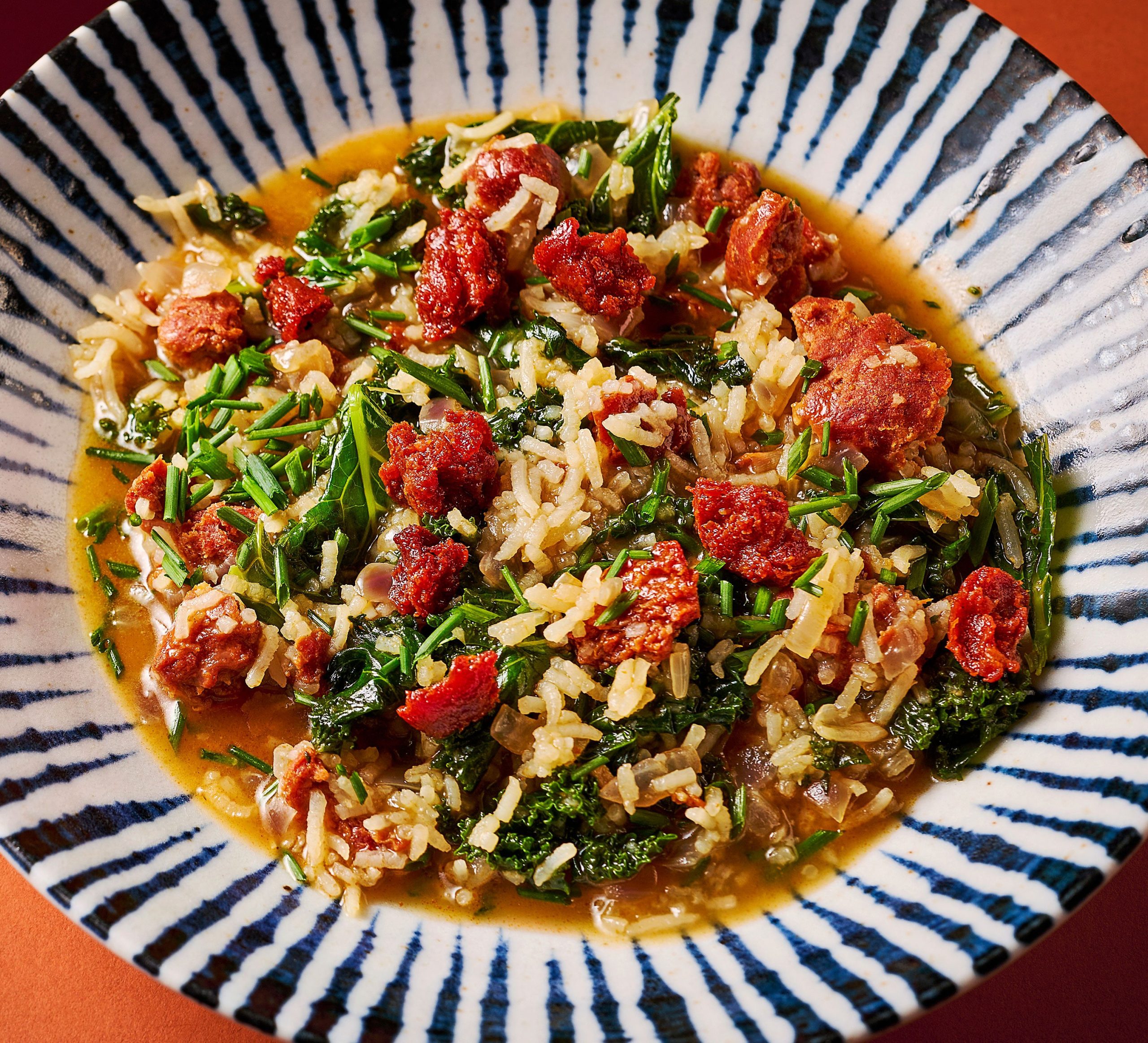 Chorizo and kale brothy rice 1c2be46 scaled