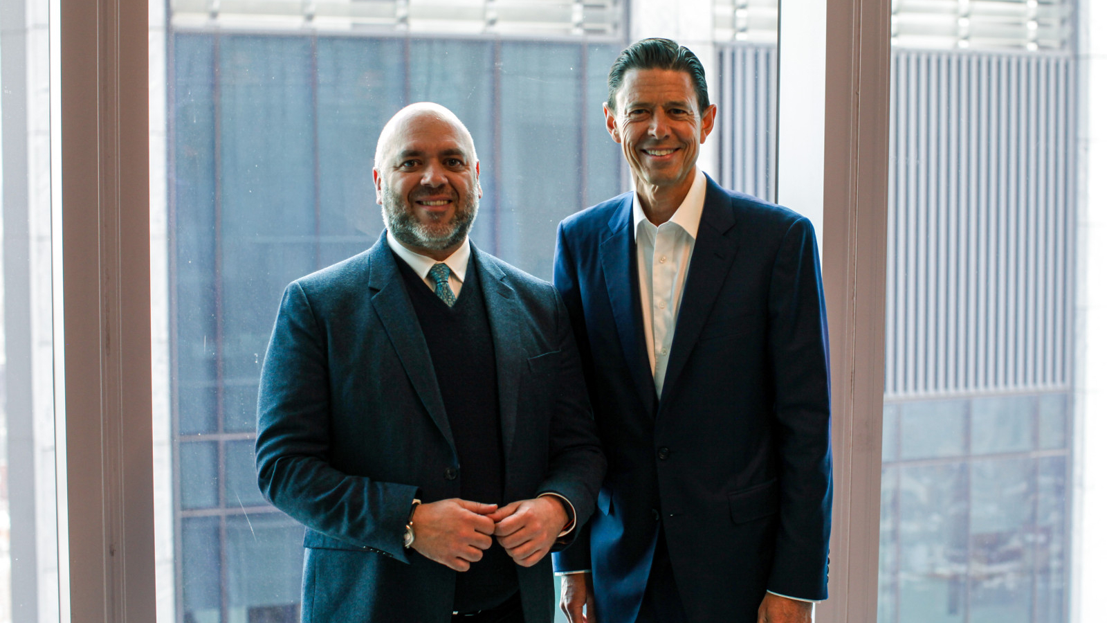 From left to right His Excellency Majid Al Suwaidi2C CEO of ALTC389RRA Scott Nuttall2C Co Chief Executive Officer of KKR 3238 1776777882