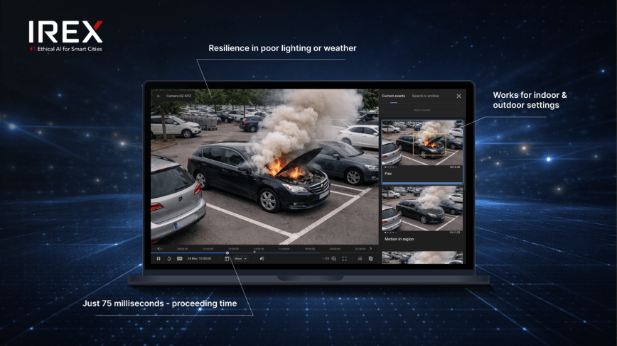 IREX Launches Smarte Faster Fire and Smoke AI Detection