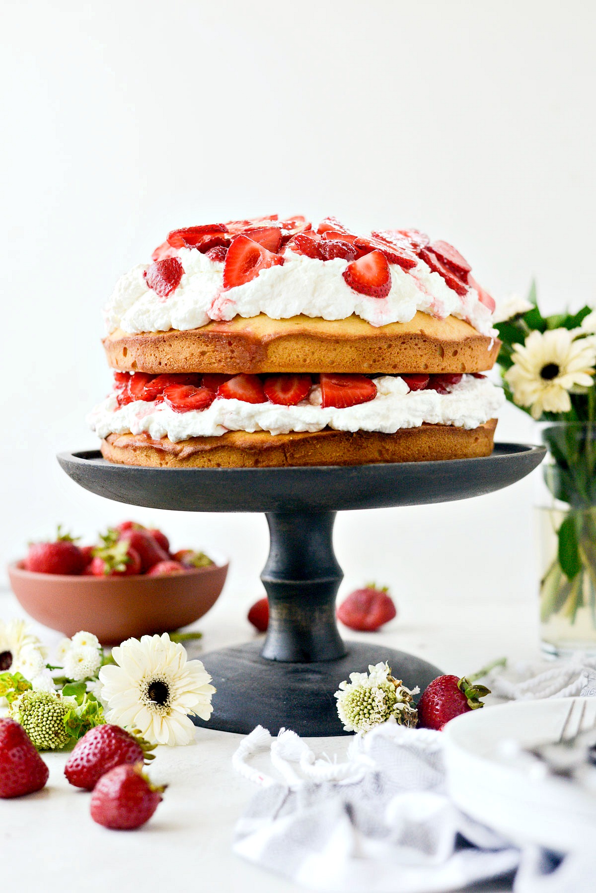 Strawberry Shortcake Cake l SimplyScratch.com strawberry shortcake cake poundcake summer dessert homemade fromscratch 30
