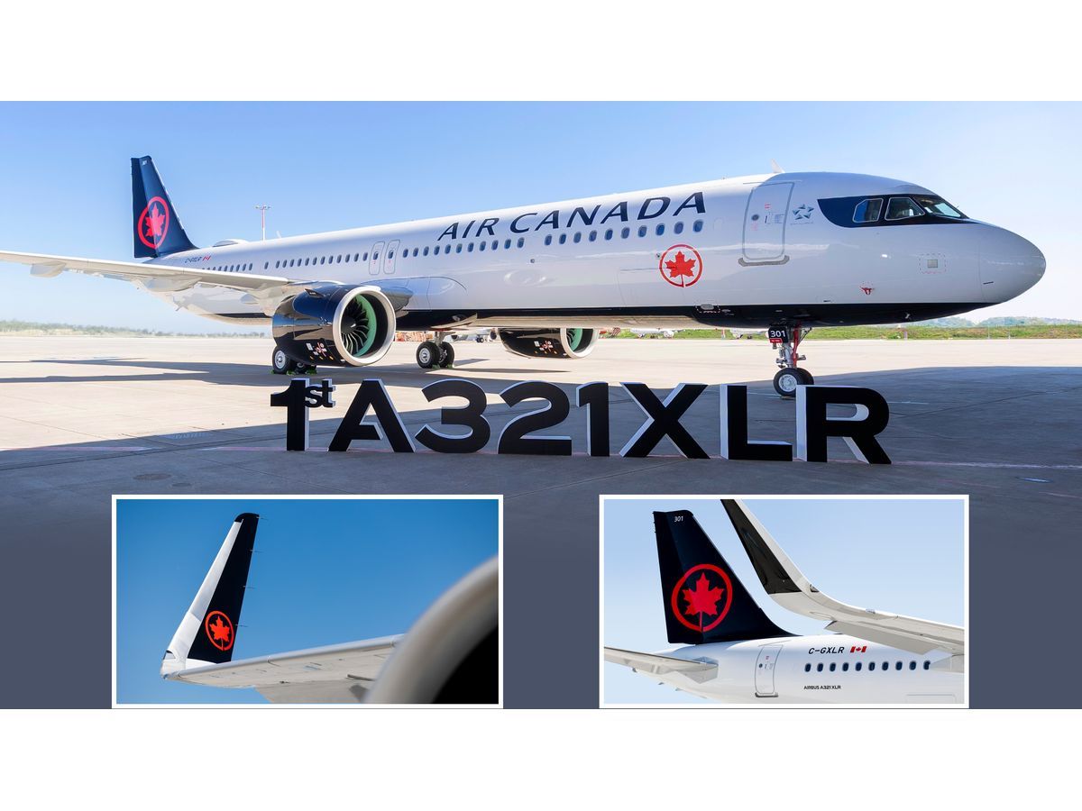 air canada today took delivery in hamburg of its first airbu