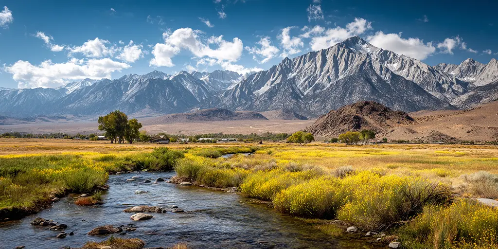 charlesrotter a beauty shot of the owens valley with the sierra nevada midjourney