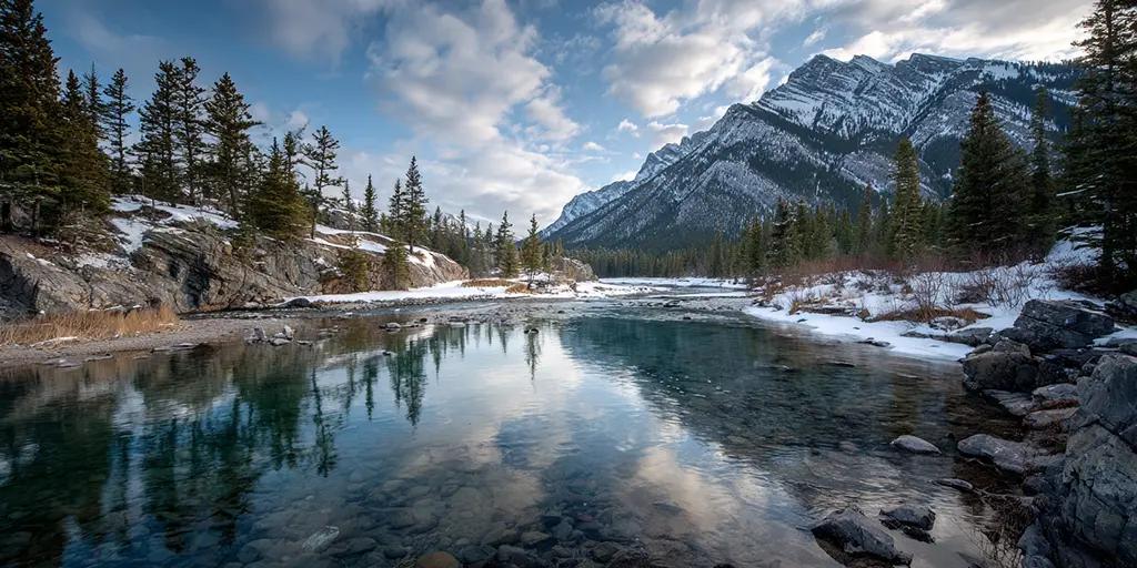 charlesrotter beautiful scenic photo of Banff National park a0midjourney