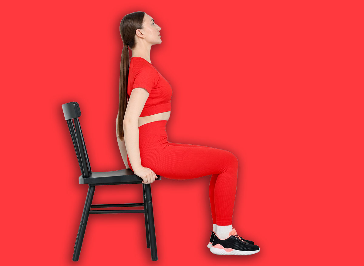 fit woman chair