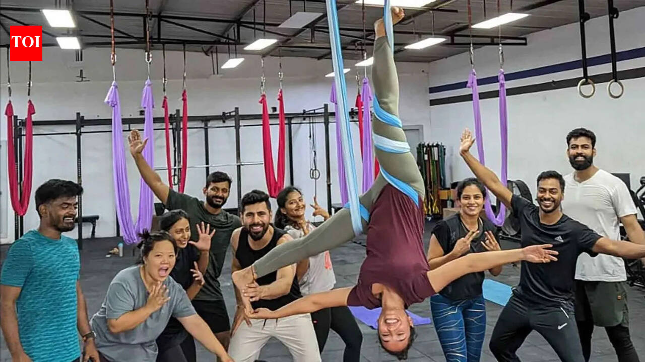 Aerial yoga draws Hyderabad residents chasing wellness, balance and relaxation 1 photo 1