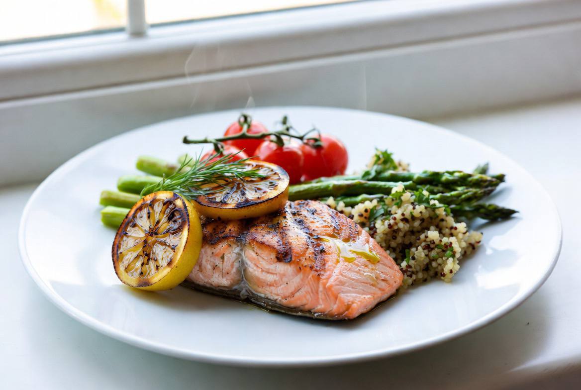 salmon plate