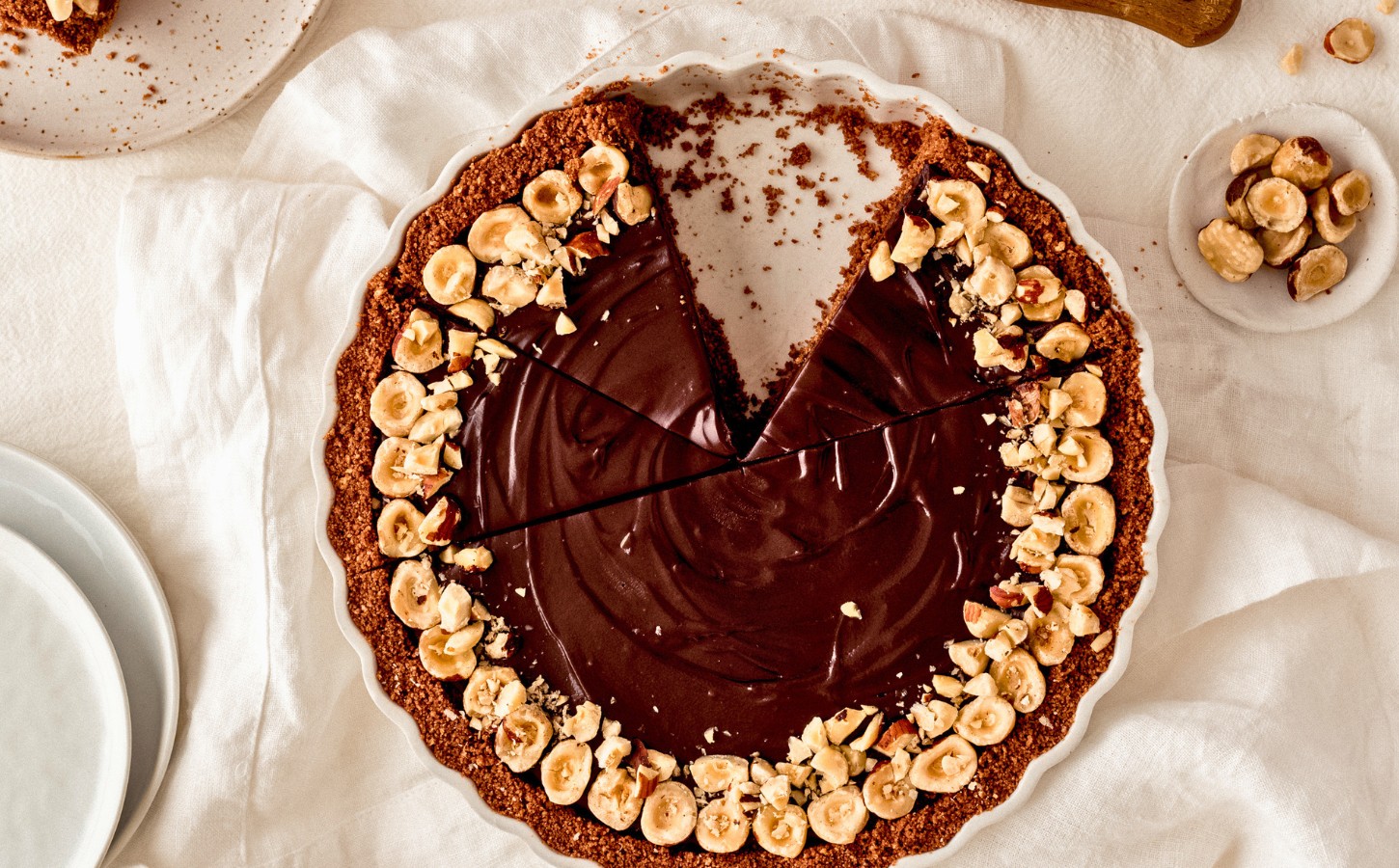creamy Nutella pie