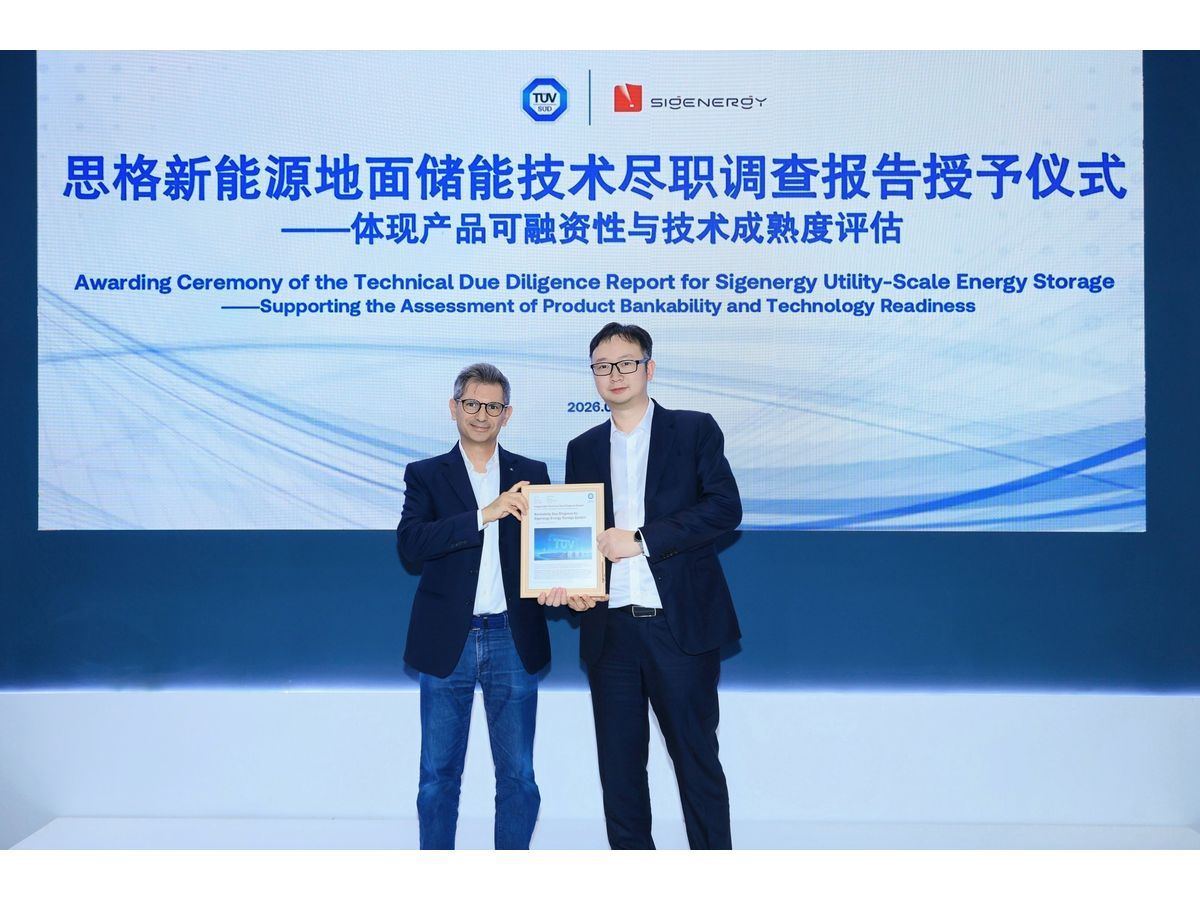 sigenergys utility scale energy storage system secures prest